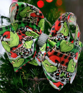 Print Grinch Bow