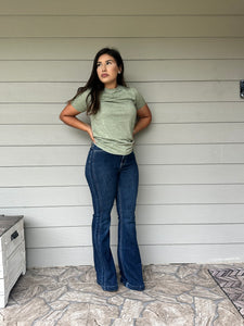 Angled Side Seam Judy Blue Jean