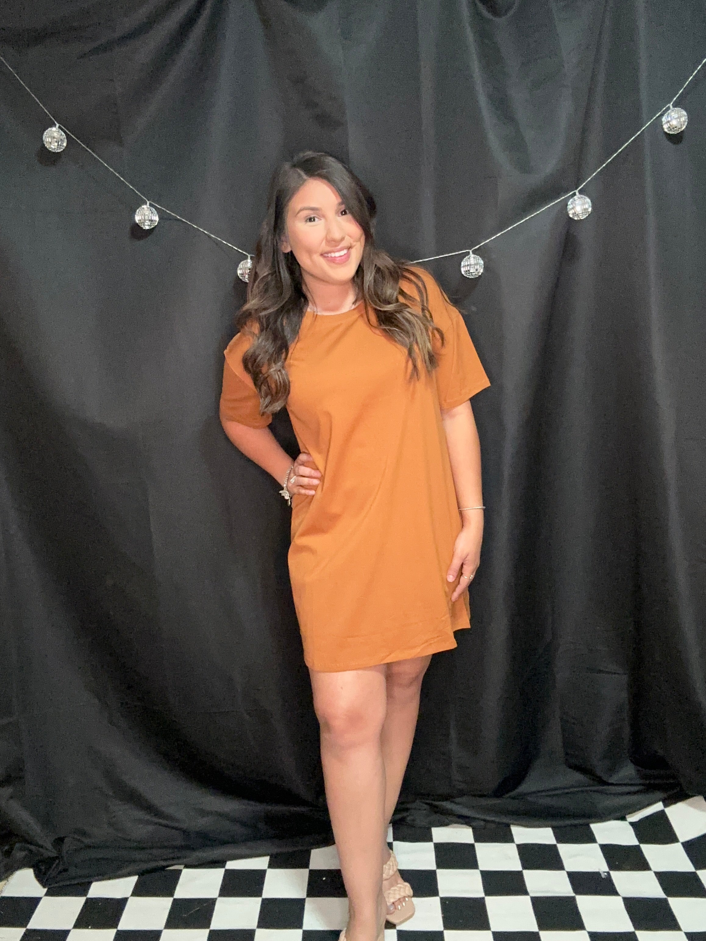 Basic Rust Tshirt Dress